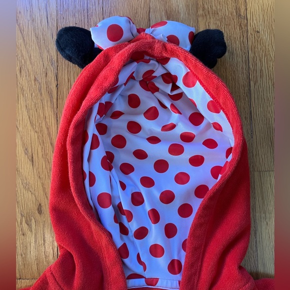 EUC Disney Minnie Mouse Terry cloth swim cover-up/dress - Kids' 5T - Pockets - Picture 6 of 11